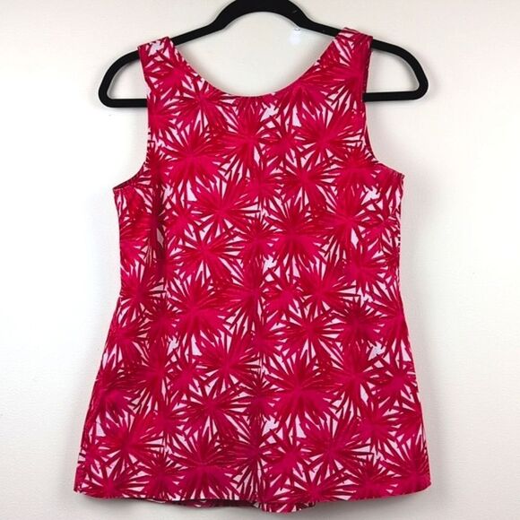 Boden Pink Floral Embellished Sleeveless Blouse Top Size 10 - Picture 8 of 9